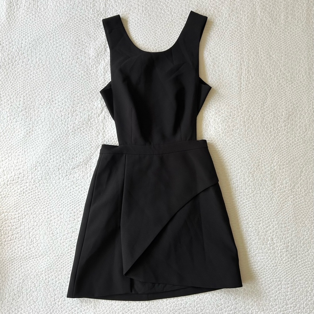BCBGMAXAZRIA Black Cut-Out Mini Dress